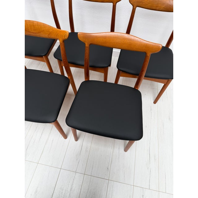 Wood Mid-Century Danish Teak Model 112 Dining Chairs by Erik Wørts for Vamo Sønderborg, 1960s, Set of 6 For Sale - Image 7 of 14