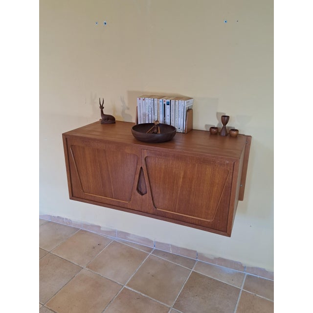 Rival Wall-Mounted Teak Storage Unit, 1960s For Sale - Image 16 of 18