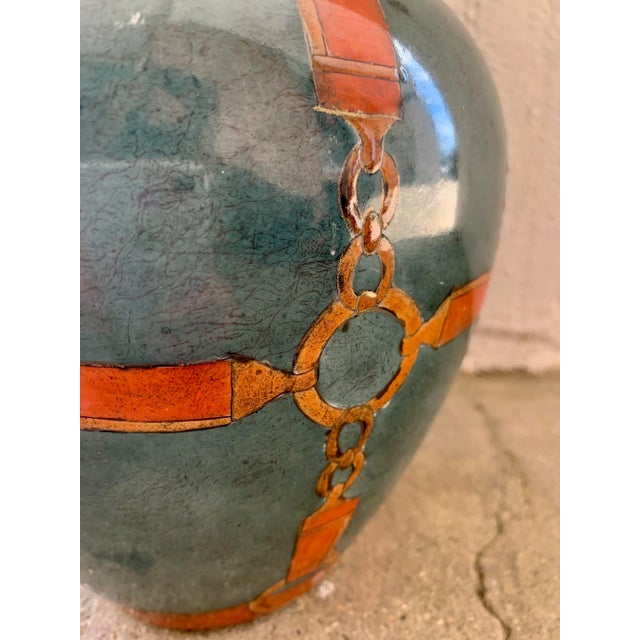 Early 20th Century WBI Chinese Handpainted Equestrian Vase For Sale - Image 9 of 13