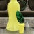 Yellow Vintage Canary Cased Glass Decanter For Sale - Image 8 of 10