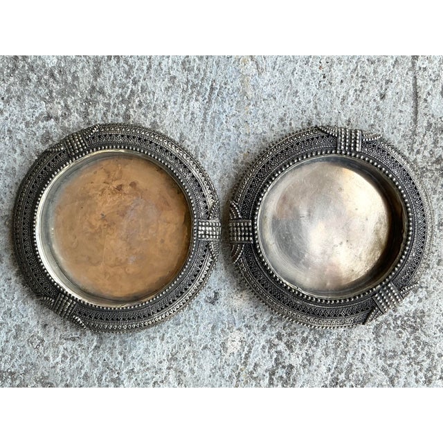 Late 20th Century Vintage Tibetan Metal Catch All Tray For Sale - Image 5 of 6