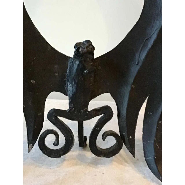 1920s Handmade Dragon Andirons For Sale - Image 11 of 13