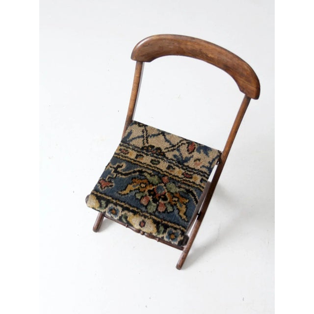 Late 19th Century Antique Victorian Child's Folding Chair For Sale - Image 5 of 9