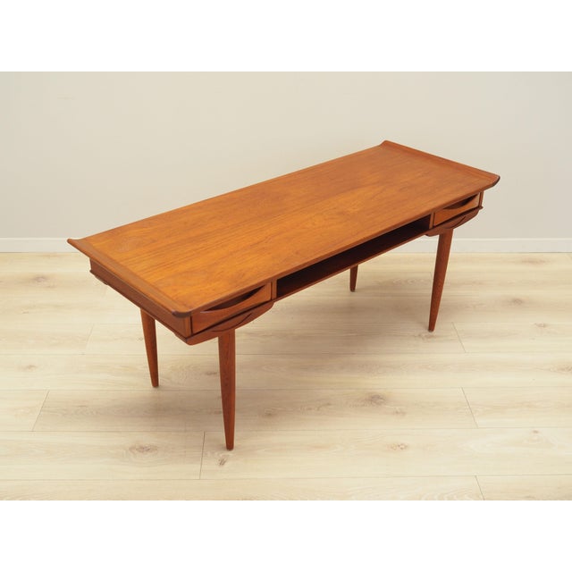 Vintage Danish Teak Coffee Table, 1970s For Sale - Image 6 of 15