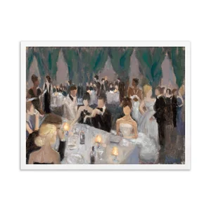 Evening Soiree by Alice Ford in White Frame, Small Art Print