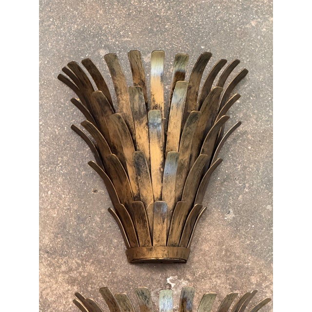 Set of Four Gilt Metal Wall Brackets | Chairish