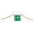 4.38 Carat Colombian Emerald 18k Gold Floating Solitaire Necklace For Sale