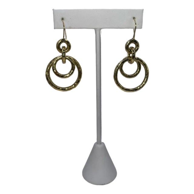 Ippolita 18k Yellow Gold Circle Earrings, A Pair For Sale