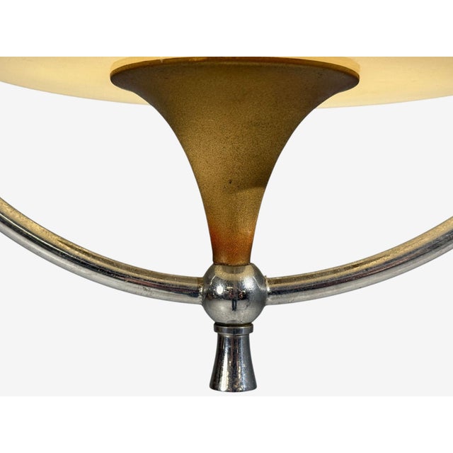 Swedish Modern, Pendant Light, Glass, Metal, Sweden, 1930s For Sale - Image 9 of 11
