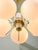 Mid-Century Modern Italian Brass and Opaline Chandelier For Sale - Image 9 of 18