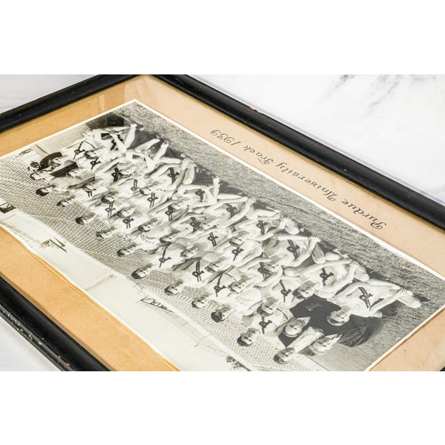 Large Original Antique Photograph Purdue University Framed Track Running Team Sports Photo For Sale - Image 12 of 13