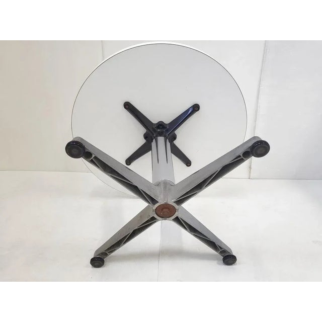 Metal Vintage Side Table in White Formica, Aluminium & Chome-Plated Steel, 1960s For Sale - Image 7 of 9