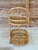 Wood Mid-Century Italian Rattan and Bamboo Bar Cart in the Manner of Franco Albini For Sale - Image 7 of 12