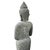 Late 20th Century Vintage Standing Stone Carved Buddha Statue For Sale - Image 5 of 9