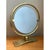 Vintage Brass Round Vanity Mirror For Sale - Image 11 of 12