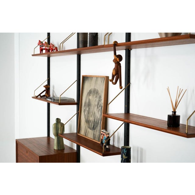 Danish Teak Shelving Unit attributed to Poul Cadovius, Denmark, 1960s For Sale - Image 9 of 18