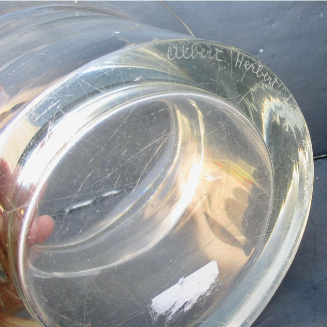 1960s Salviti Crystal MCM Bowl for Albert Herbert Design Circa 60s For Sale - Image 5 of 11