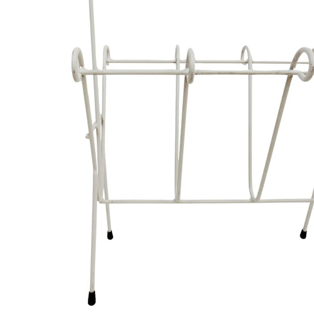 Italian Painted Iron Magazine Rack, 1970s For Sale - Image 14 of 18