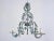 Early 20th Century Blue Ivy Tole Chandelier, 1950s For Sale - Image 5 of 11