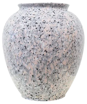 Space Age Pink Granite Vase