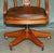 Vintage Brown Leather Captains Directors Chair For Sale - Image 10 of 18