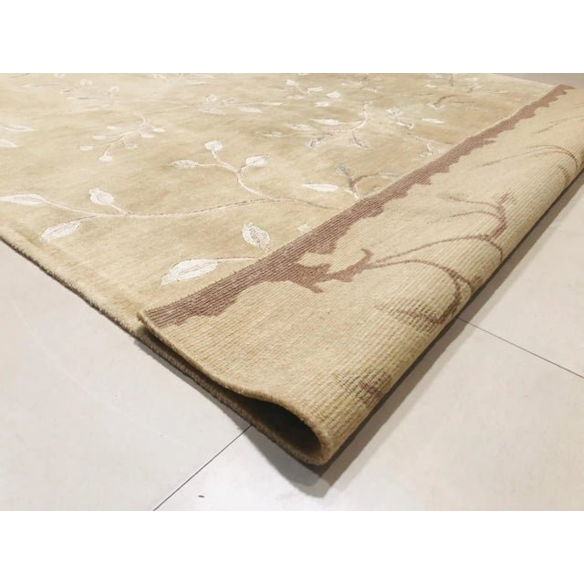 1980s Nepalese Rug with Leaves and Branches, 1980s For Sale - Image 5 of 17