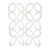Vintage Mid Century Modernist Circle Resin Screen or Room Divider, 1960's, White For Sale