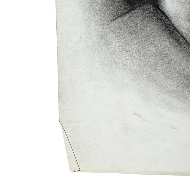 Mid 20th Century Charcoal Drawing by Donna Foreman Hopper For Sale In Oklahoma City - Image 6 of 9
