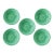 1950s Homer Laughlin Fiesta Fiestaware 7-Inch Bowls in Mint Green - Set of 5 For Sale