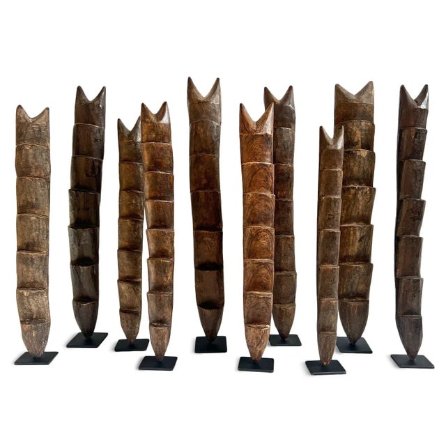 Mid 20th Century Vintage Tribal Mini Lega Ladder For Sale - Image 5 of 6