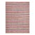 1950s Multicolor Stripe Modern Vintage American Braided Rug 8'4" X 11' Flatweave Wool Carpet For Sale