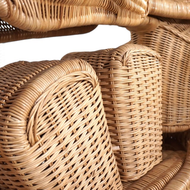 After Tom Dixon, Harley-Davidson Motorcycle, 1990s, Rattan For Sale - Image 4 of 18