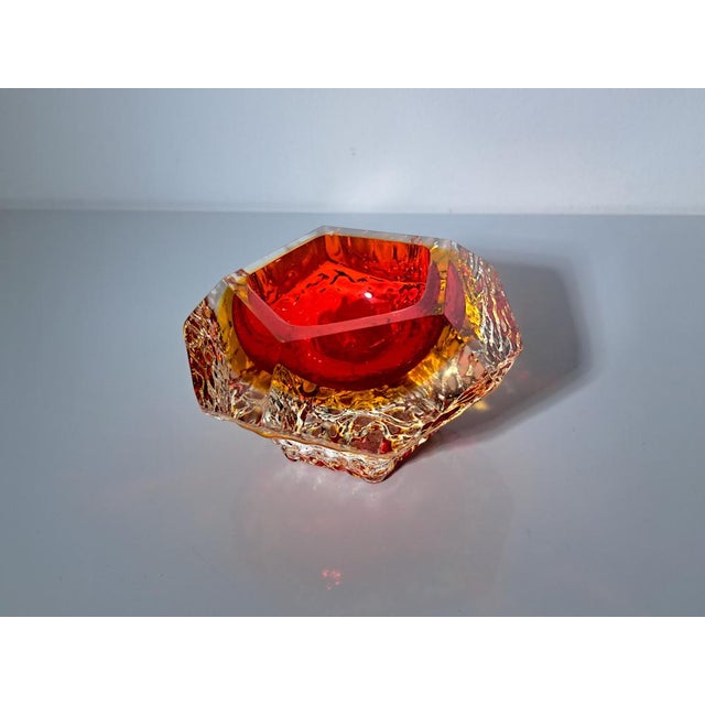 1970s Submerged Murano Glass Ashtray from Alessandro Mandruzzato, 1970s For Sale - Image 5 of 8