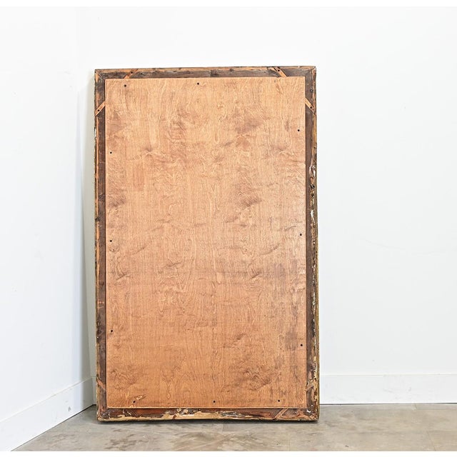 French 19th Century Gilt & Painted Symmetrical Mirror For Sale - Image 9 of 10