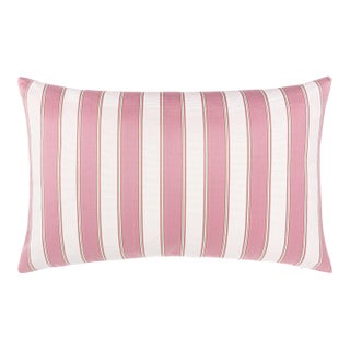 Scalamandre 22" x 14" Piano Stripe Pillow in Petal For Sale