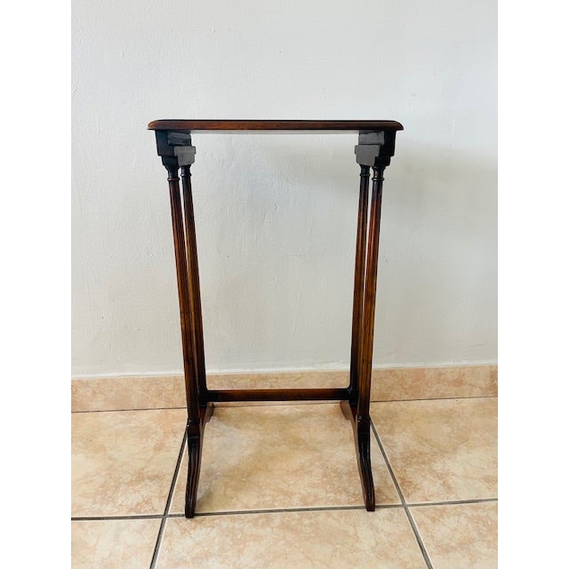 Petite Wood Accent or Tea Table, Vintage For Sale - Image 9 of 14