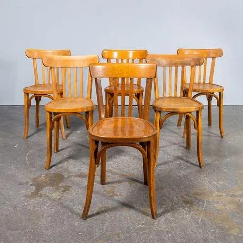 Honey Bentwood Dining Chair from Baumann, 1950s For Sale - Image 3 of 11