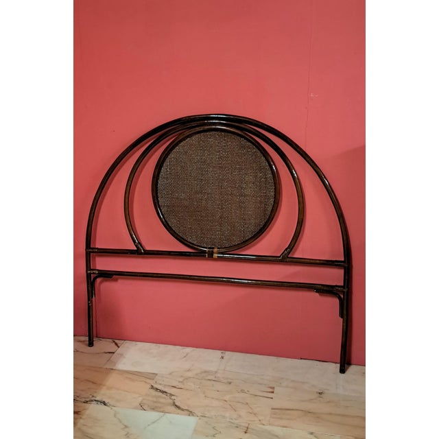 Vintage Bamboo and Wicker Headboard, 1980 For Sale - Image 10 of 10