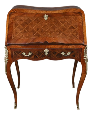 Small Early 20th Century Louis XV Marquetry Ladys Desk