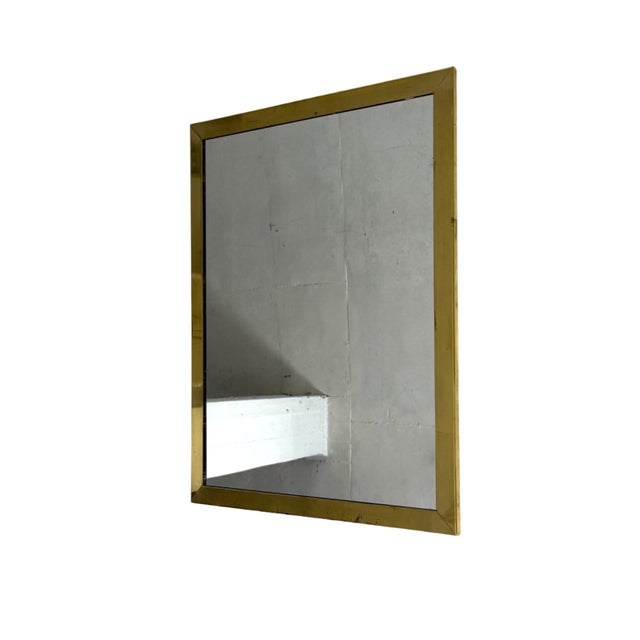 1960s Vintage Brass Mirror, 1960s For Sale - Image 5 of 5