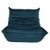Michel Ducaroy Togo Lounge Chair in Teal Velvet by Michel Ducaroy for Ligne Roset For Sale - Image 4 of 6