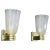 Murano Pulegoso Golden Flakes Glass Sconces in the style of Barovier, 1990s, Set of 2 For Sale - Image 13 of 13