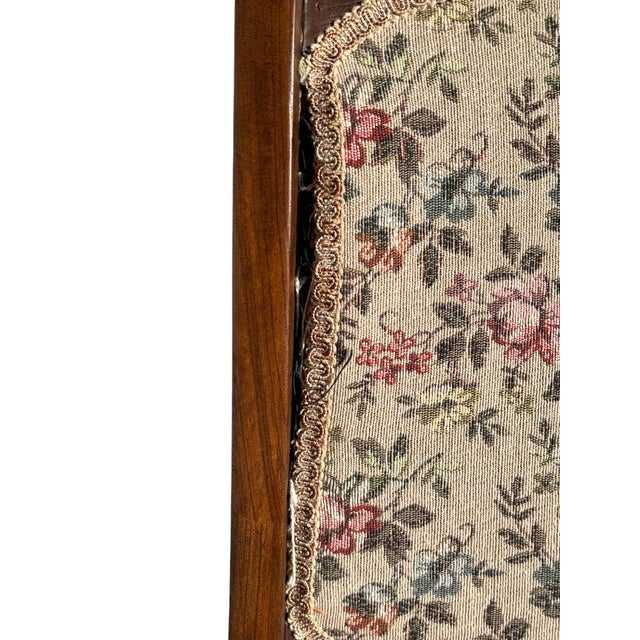 Early 20th Century Carved Walnut & Upholstered Folding Rocking Chair ...