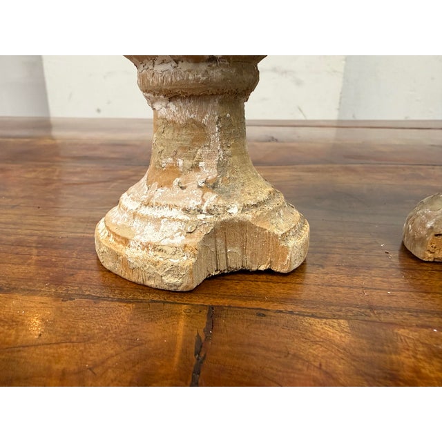 Antique Neoclassical Column Capitals, Set of Three For Sale - Image 11 of 12
