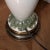 Mid 20th Century Vintage Ceramic Lamp With Raised Morning Glory Floral and Gilt For Sale - Image 5 of 18