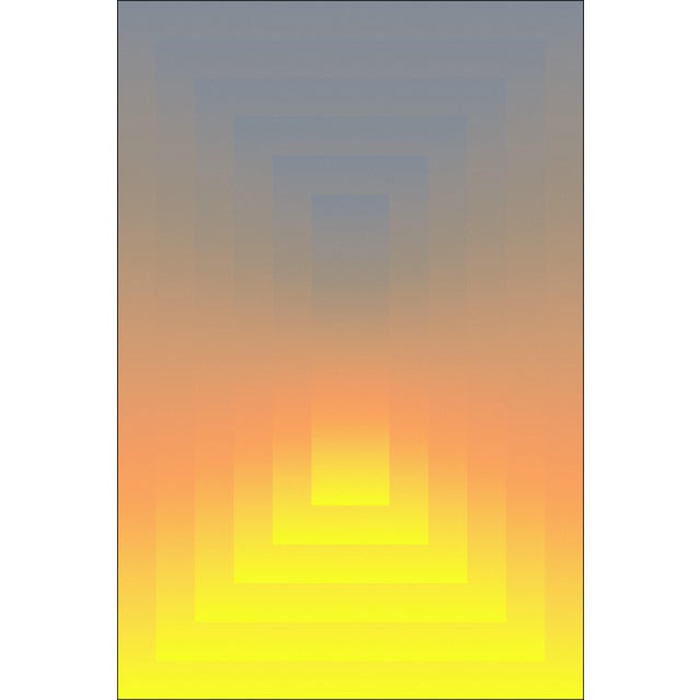 2020s 2026, Solar Lens, Space Age Style Diptych, Limited Edition Giclée, Yellow to Gray Transitions For Sale - Image 5 of 8