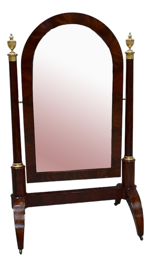 Empire Napolean 1 Mirror in Mahogany Veneer