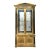 Vintage Mastercraft Brass Pediment Cabinet For Sale