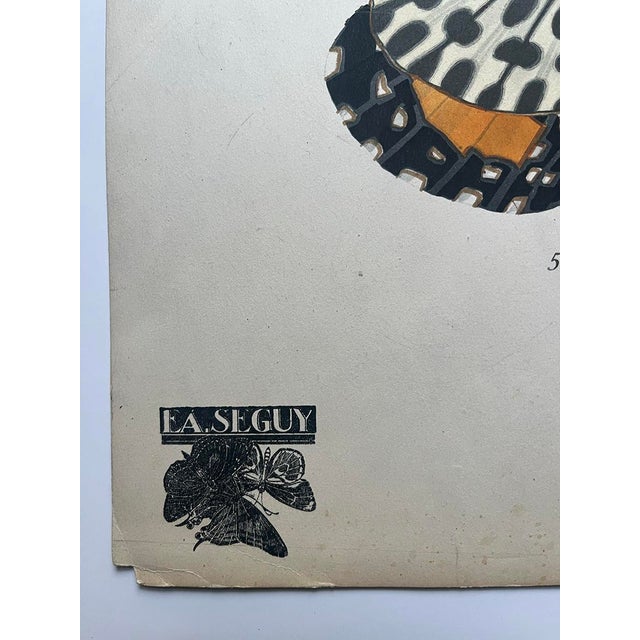 This listing is for Plate 11 from the 1924 E.A. Seguy publication PAPILLONS (Butterflies). Please see our other listings...