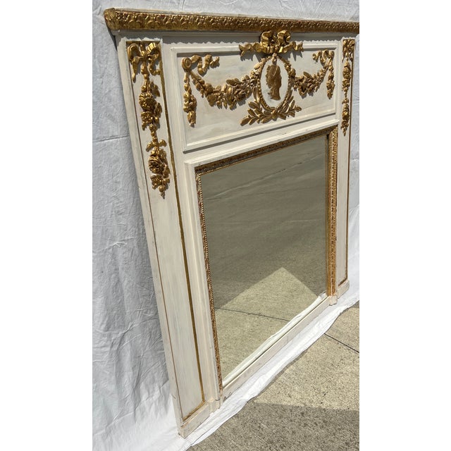 Mid 19th Century 19th Century French Trumeau Mirror For Sale - Image 5 of 16